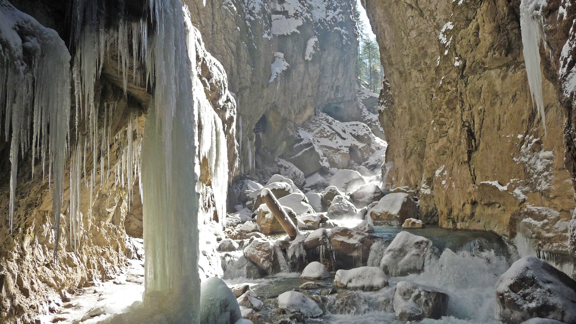 Die Partnachklamm in Bayern Die Partnachklamm in Bayern